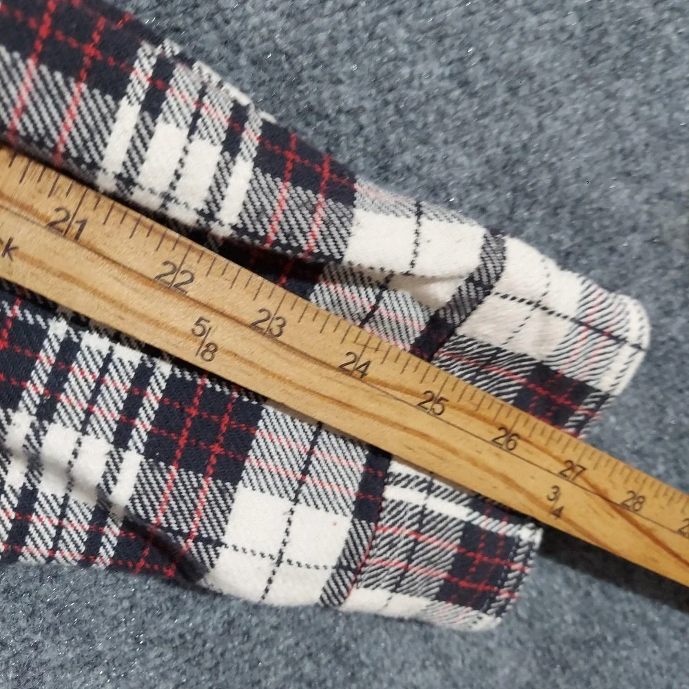 Ralph Lauren Shirt Mens 2XL White Plaid‎ Denim & Supply Flannel Long Sleeve